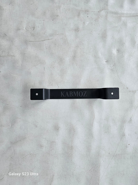 kabmoz Premium Black Barn Door Handle - Stylish Right Angle Design - Durable and Easy to Install