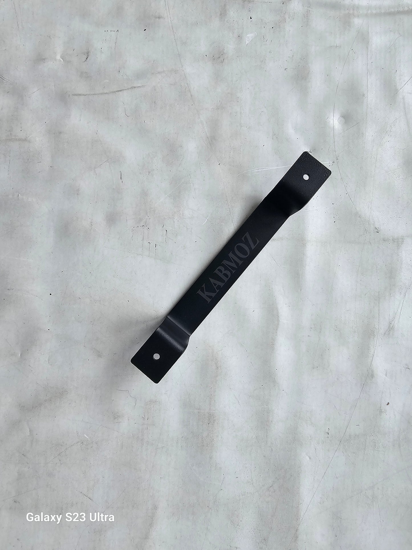 kabmoz Premium Black Barn Door Handle - Stylish Right Angle Design - Durable and Easy to Install